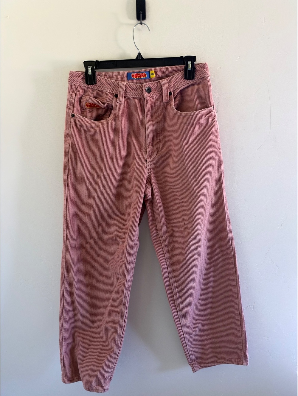 Empyre Pink Corduroy Baggy Pants Size 28 Y2K Skater Streetwear